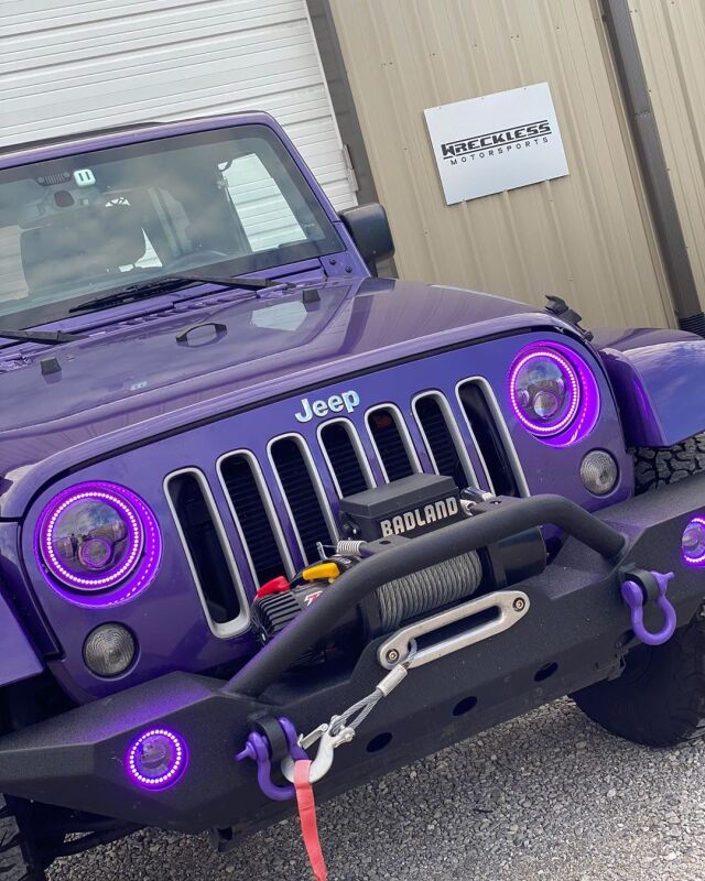Jeep Wrangler Fog Light Halo Kit - ORACLE Lighting - UV/Purple - `07-`17